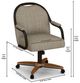 Chromcraft™ Customizable Seneca Swivel Dining Arm Chair-2