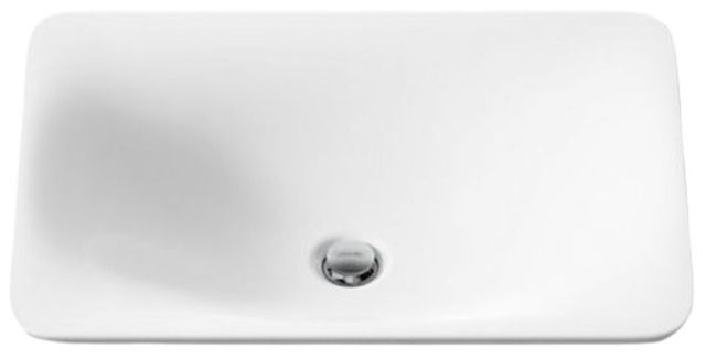 Kohler Carillon® White 21.25" Rectangular Drop-In Bathroom Sink, No Overflow-4