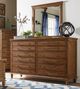 John Thomas Furniture® Farmhouse Chic Bourbon Dresser and Mirror-2