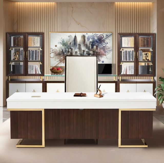 Michael Amini® Belmont Place Espresso Desk-1