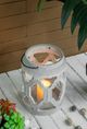 A & B Home Gray 13" Cement Outdoor Lantern-4