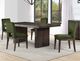Steve Silver Co. Evan 5-Piece Green/Walnut Dining Table Set-1
