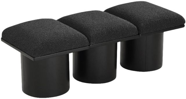 Meridian Furniture Pavilion 3-Piece Black 54" Modular Bench Set-0