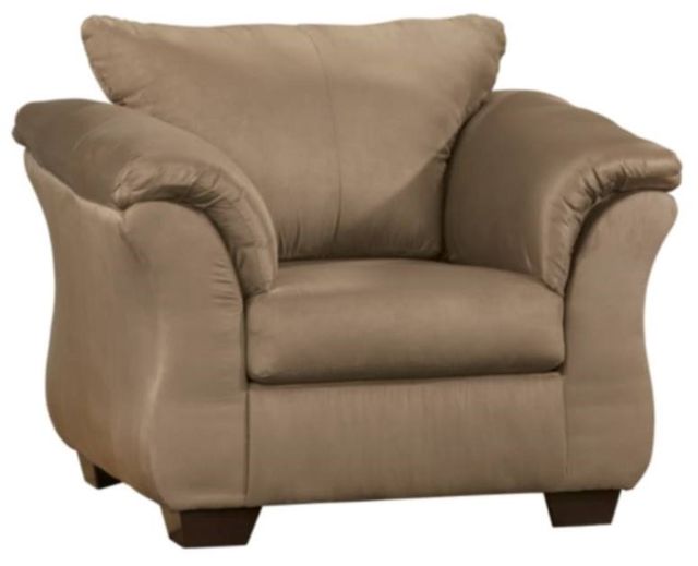 Signature Design by Ashley® Darcy 2-Piece Mocha Chair and Ottoman Set-1