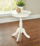Powell® Palmetto White Round Accent Table-3