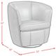 Elements International Vito Pebble Cream Swivel Chair-2
