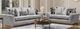 American Wholesale Furniture Sonar Light Dove Loveseat-2
