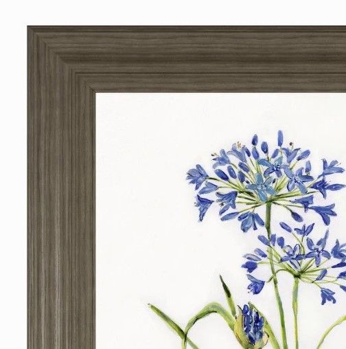 Classy Art Blue Lively Botanical I by Sally Swatland Framed Wall Art-1