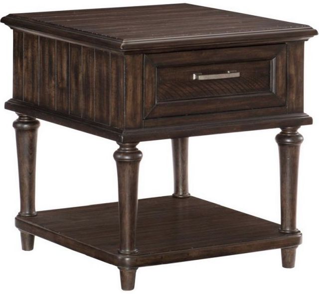 Homelegance® Cardano Driftwood Charcoal End Table-0