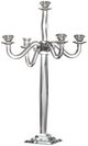 A & B Home Obelix Crystal Clear Candlestick Holder -1