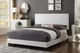 Titus Furniture White 54" Full Adjustable Headboard & Bed-1