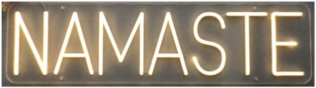 Classy Living Enlightened Namaste Neon Sign-0