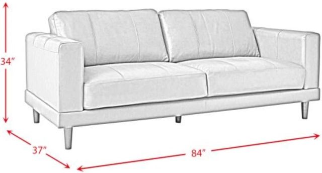 Elements International Hampton Fiero Tan Sofa-3