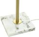 Stylecraft Tamara Day Penelope Brass with Marble Base Table Lamp-3