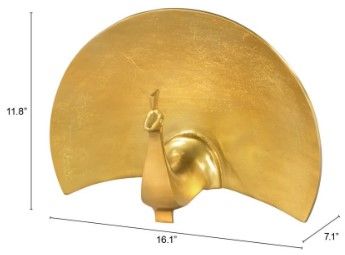Zuo® Modern Fan Gold Table Art-2