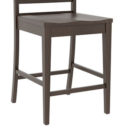 Country View Woodworking Customizable 24" Counter Chair with Brown Maple Frame-1