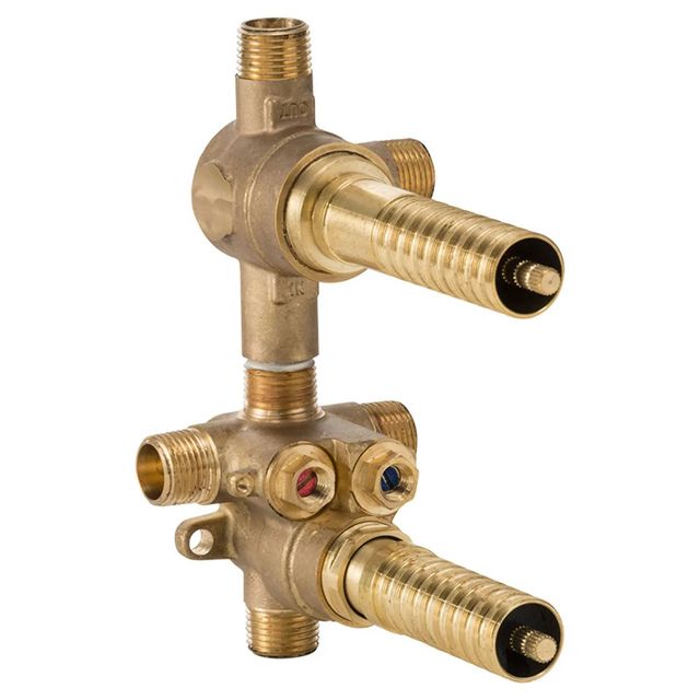 DXV 2-Handle Thermostatic Rough Valve with 2-Way Diverter Shared Functions-0