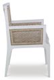 Century® Curate Pasadena Brown/Off-White Dining Arm Chair-2