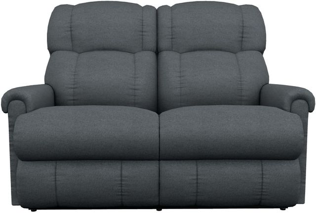 La-Z-Boy® Pinnacle Denim Power Wall Reclining Loveseat with Headrest and Lumbar-1