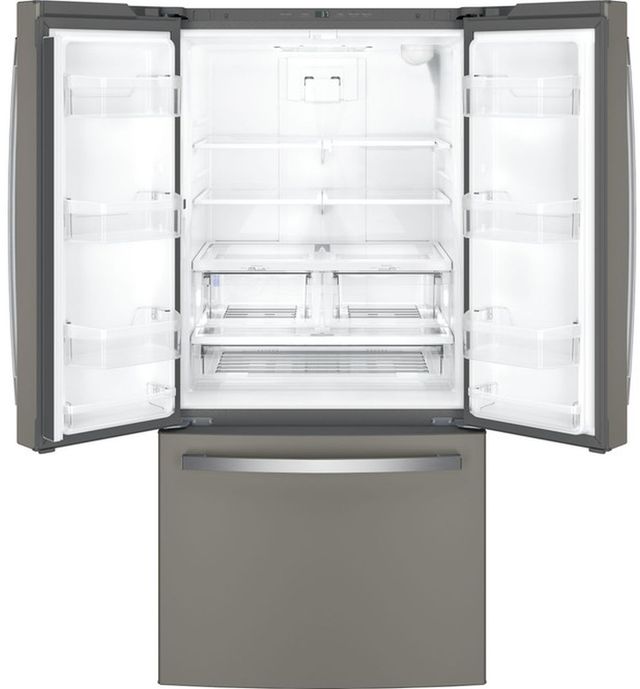 GE® 33" 18.6 Cu. Ft. Slate Counter Depth French Door Refrigerator-2