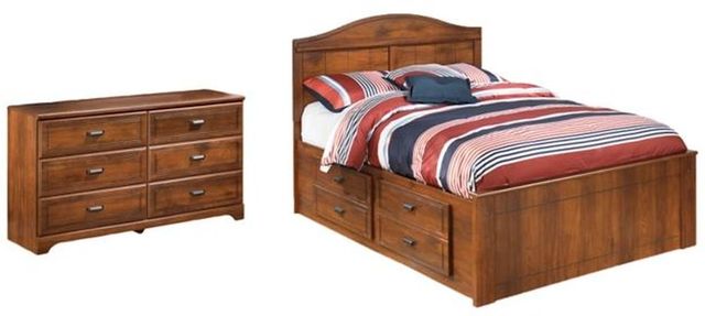 Signature Design by Ashley® Barchan 2-Piece Medium Brown Full Panel Bed Set