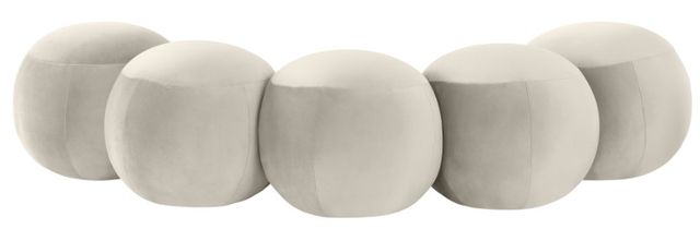 Meridian Furniture Apollo Cream 75" Upholstered Bench-3