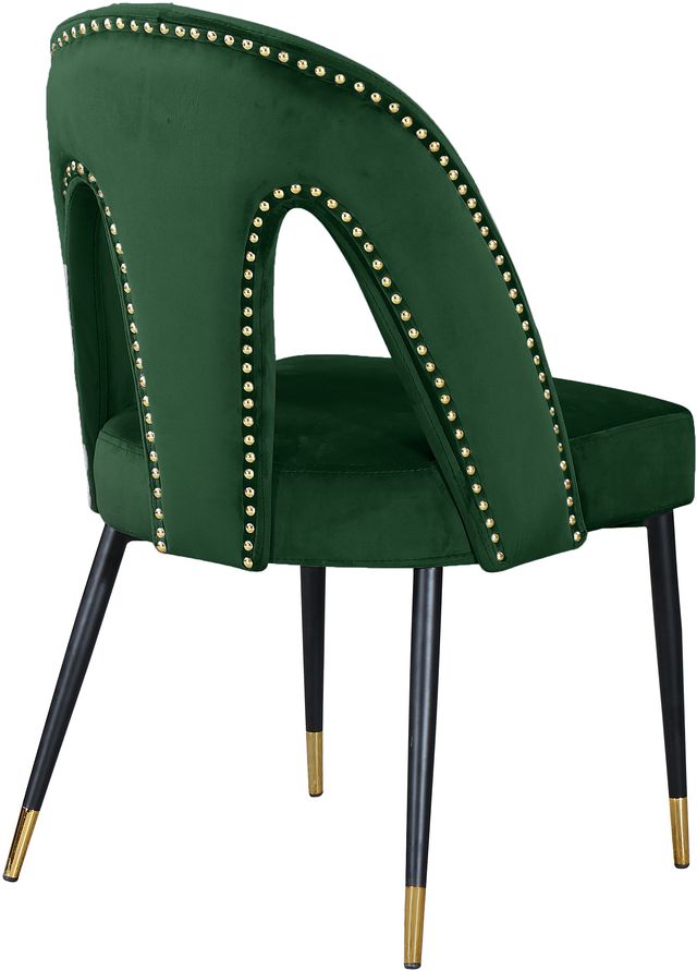 Meridian Furniture Akoya Green Velvet Dining Chair-2