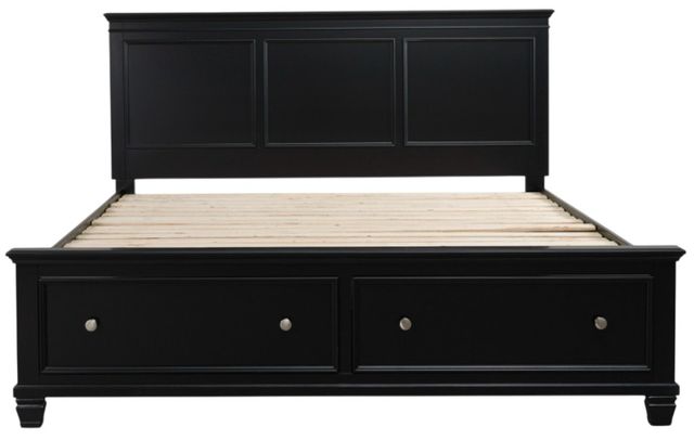 Signature Design by Ashley® Lanolee Black Full Panel Storage Bed-2