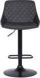 Armen Living Anibal Black/Gray Adjustable Height Stool-2
