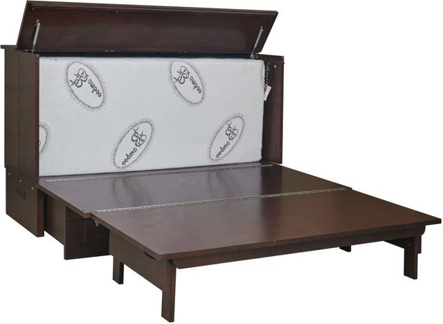 CabinetBed Inc.™ Elite Aztec Espresso Folding Queen Bed-2