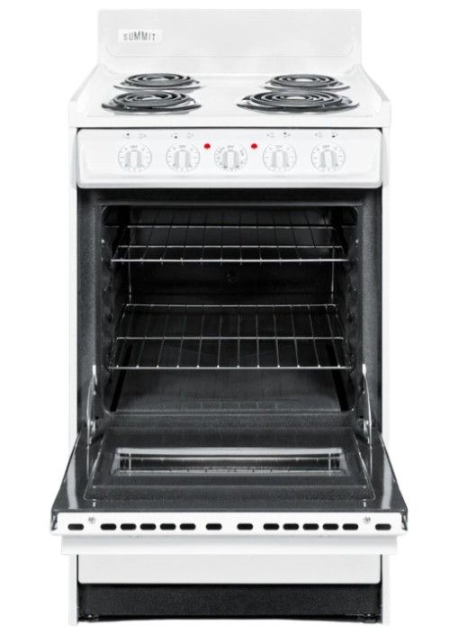 Summit® 20" White Freestanding Electric Range-1