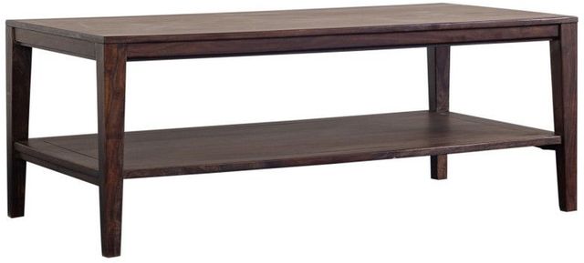 Porter International Designs Fall River Walnut Coffee Table-0