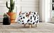 Elements International Animal Stools Black/White Cow Storage Youth Stool-1