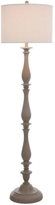 Stylecraft Gray/White Floor Lamp-1