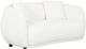 Primo™ International Diana White Upholstered Curved Loveseat-0