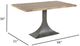 Nest Home Collections Makenzie Medium Gray Dining Table with Iron Base-3