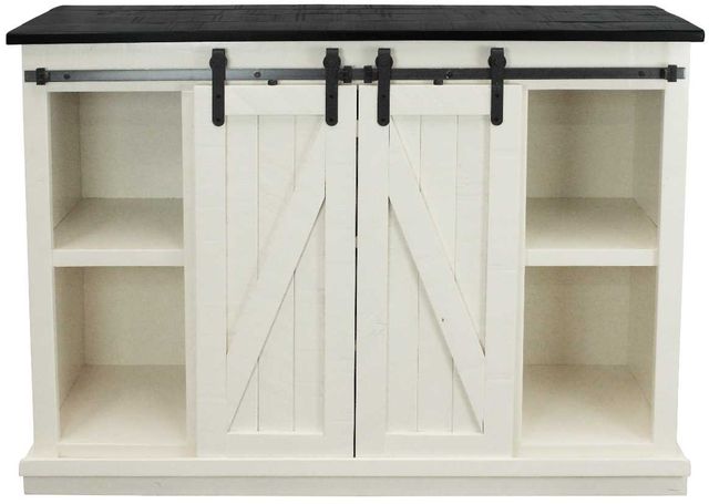 American Heartland Manufacturing Rustic Two Tone 57" Tall Provincial TV Stand-3