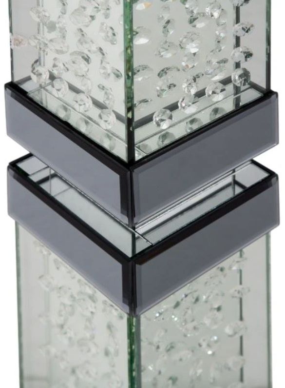 Michael Amini® Montreal™ Mirrored Slender Floor Lamp-1