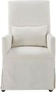 Forty West Designs Margaret Washable White Dining Arm Chair-2