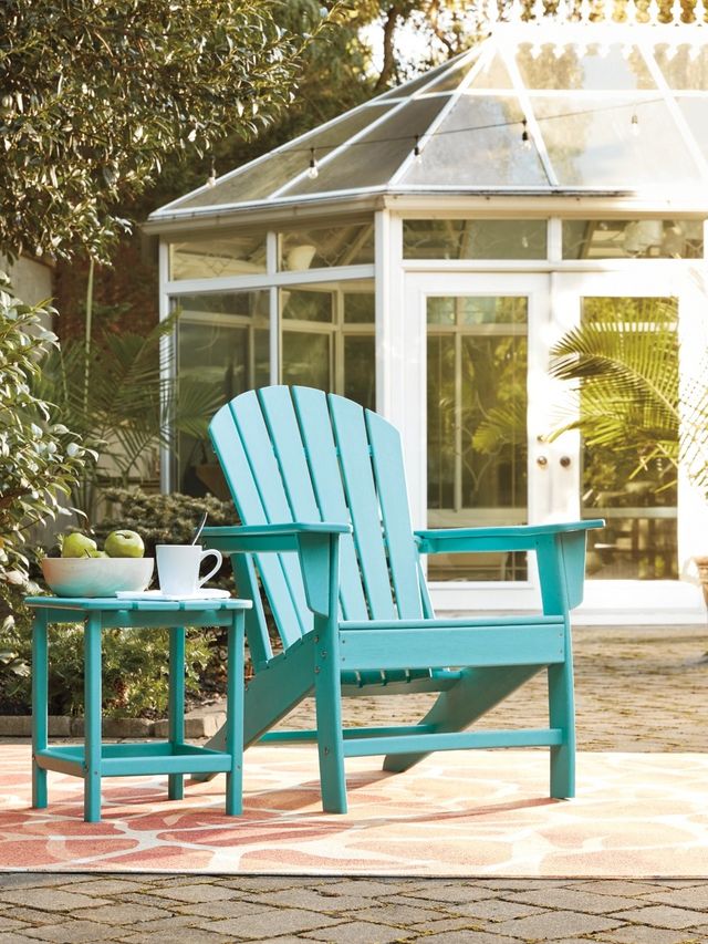 Signature Design by Ashley® Sundown 2-Piece Turquoise Outdoor Seating Chair Set-3
