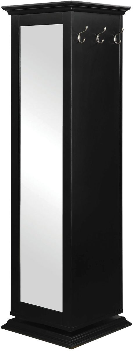 Coaster® Robinsons Black Swivel Accent Cabinet with Cork Board