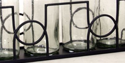 Signature Design by Ashley® Dmitri 5-Piece Black Vase and Tray Set-1