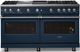 Viking® 5 Series 60" Slate Blue Pro Style Gas (NG) Range with Brushed Brass Trim-4