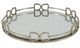 A & B Home Valentina Silver Medium Round Mirror Tray-1