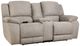 HomeStretch Explorer Nickel Power Reclining Loveseat with Console-0