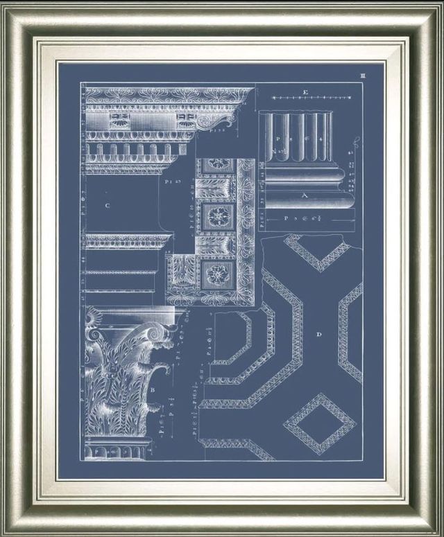Classy Art Column & Cornice Blueprint IV by Vision Studio Wall Art-0