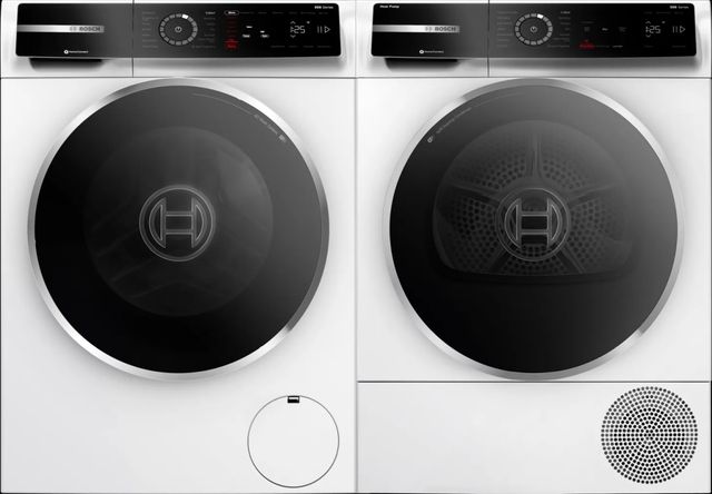 Bosch® 500 Series White Front Load Laundry Pair-0