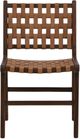 Dovetail Furniture Carden Brown Leather Dining Chair-2