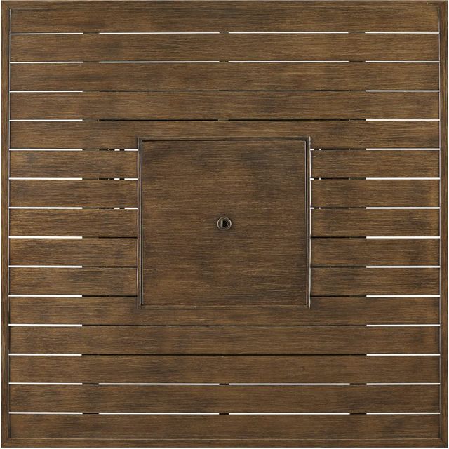 Signature Design by Ashley® Paradise Trail Medium Brown Square Fire Pit Bar Table -2