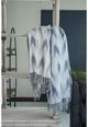 A & B Home Blue Knitted Throw Blanket-1